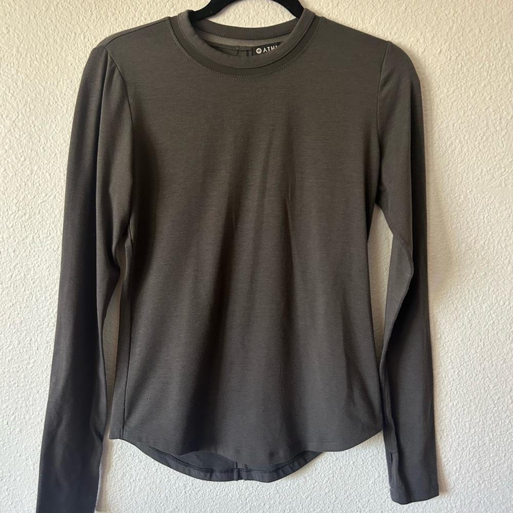 Athleta Long Sleeve Shirt with Mesh Accent